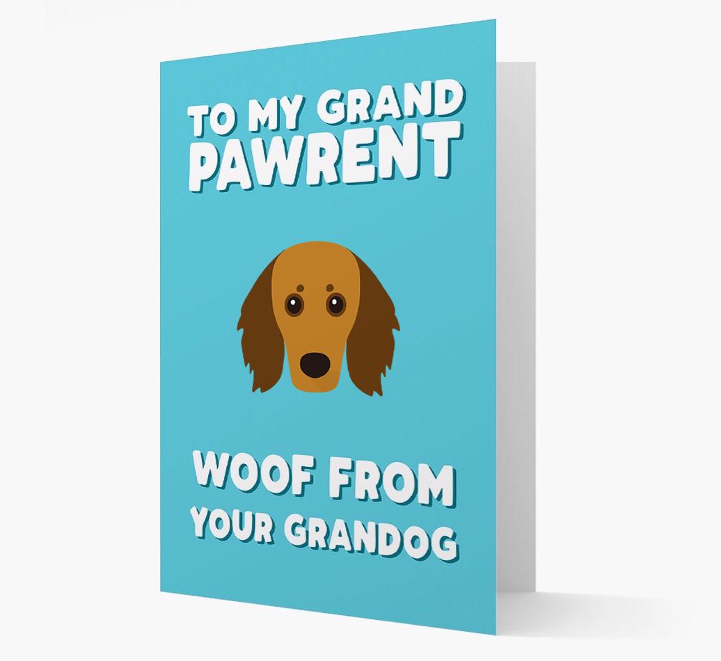 'To My Grandpawrent' - Personalized {breedFullName} Card