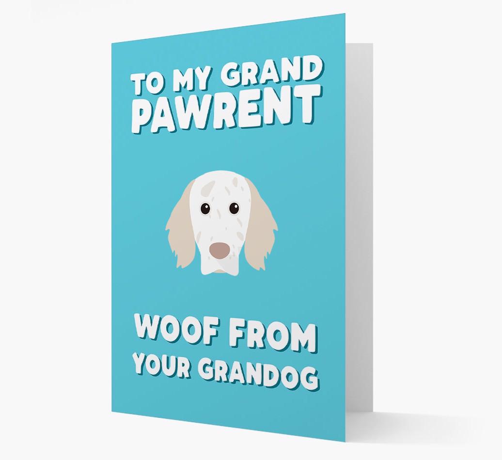 'To My Grandpawrent' - Personalized {breedFullName} Card