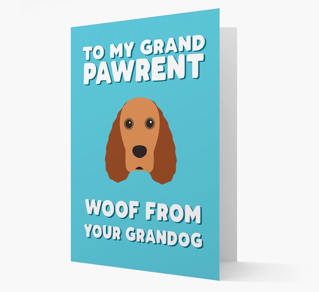 'To My Grandpawrent' - Personalized {breedFullName} Card