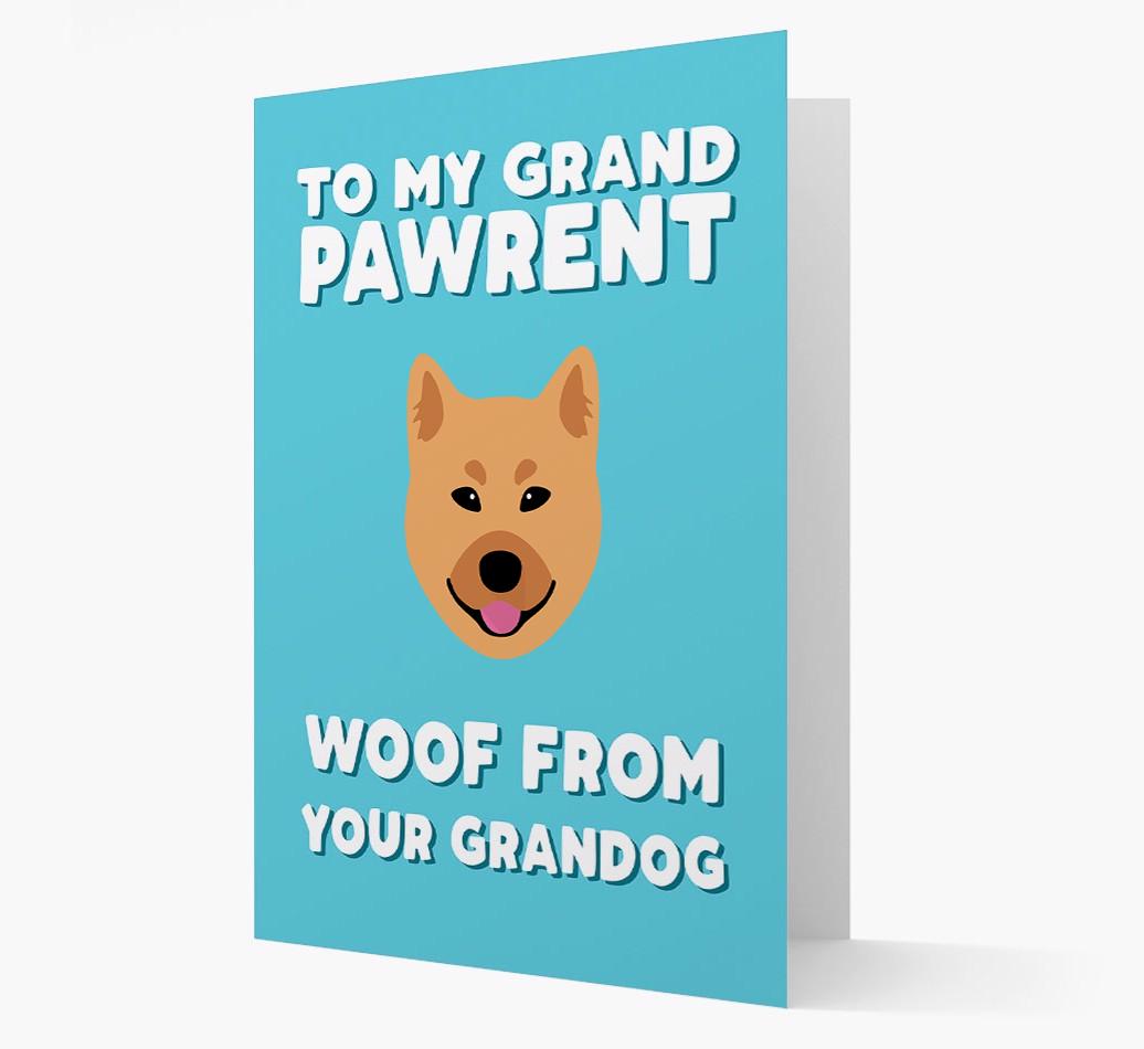 'To My Grandpawrent' - Personalized {breedFullName} Card