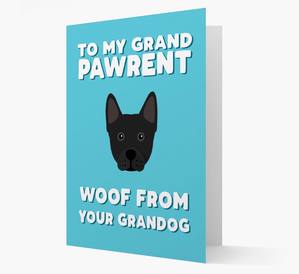 'To My Grandpawrent' - Personalized {breedFullName} Card
