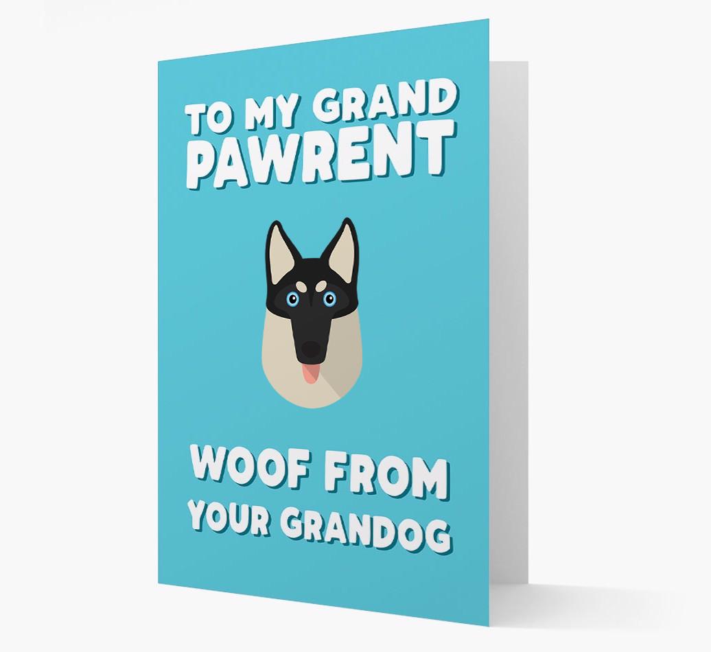 'To My Grandpawrent' - Personalized {breedFullName} Card