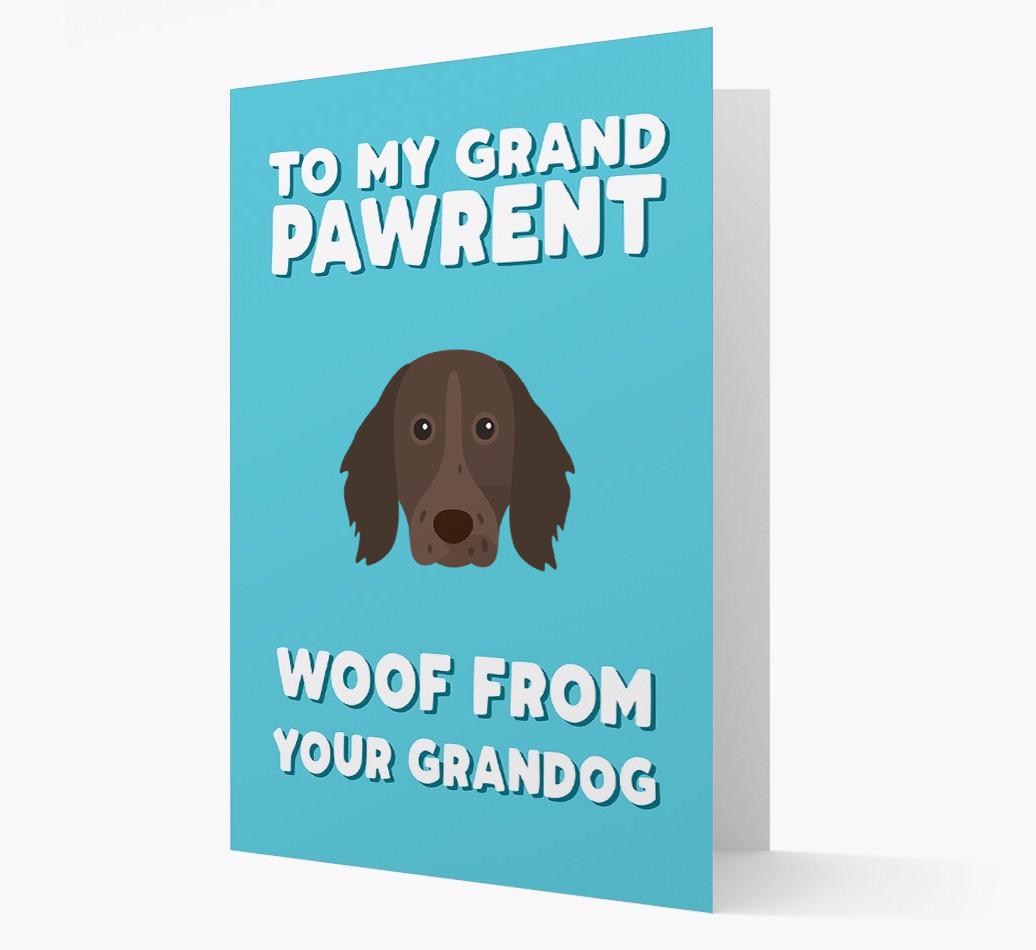 'To My Grandpawrent' - Personalized {breedFullName} Card