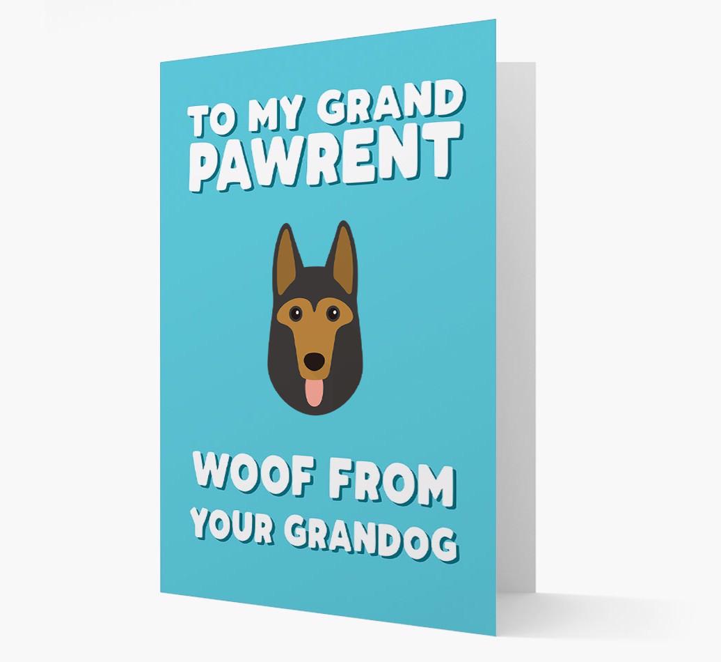 'To My Grandpawrent' - Personalized {breedFullName} Card