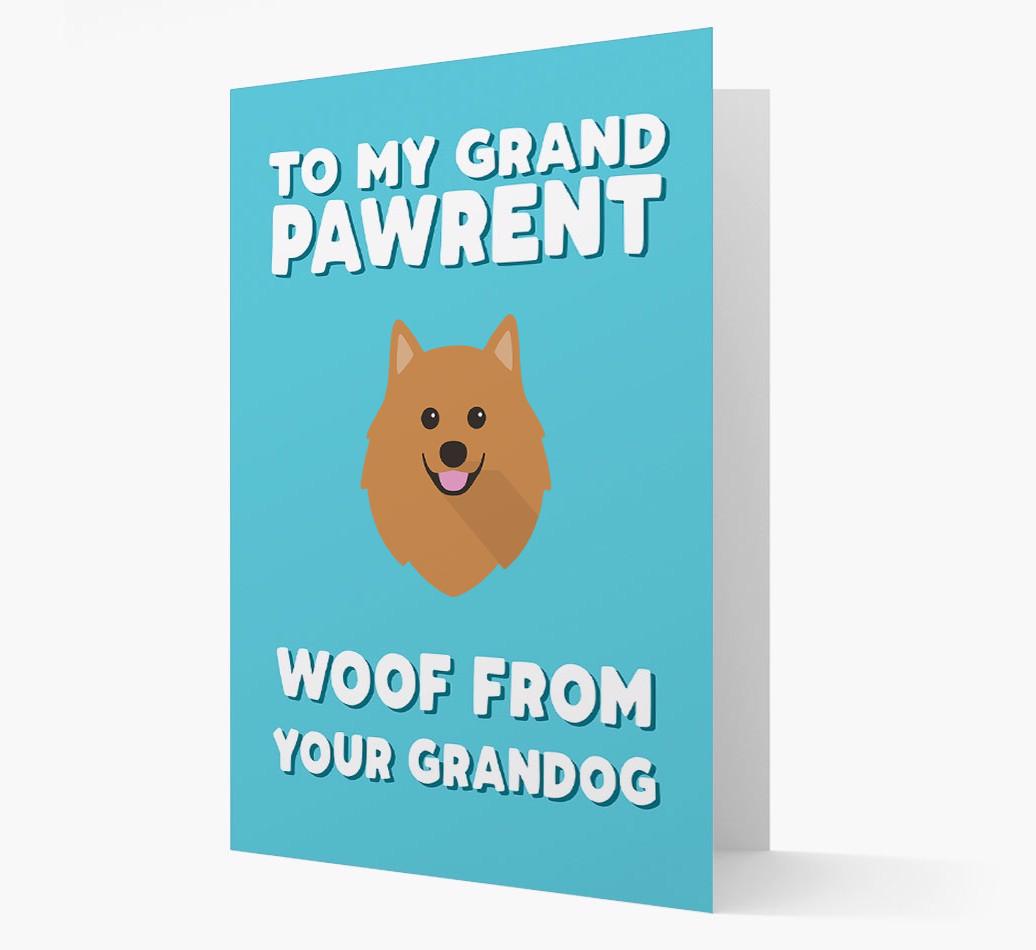 'To My Grandpawrent' - Personalized {breedFullName} Card