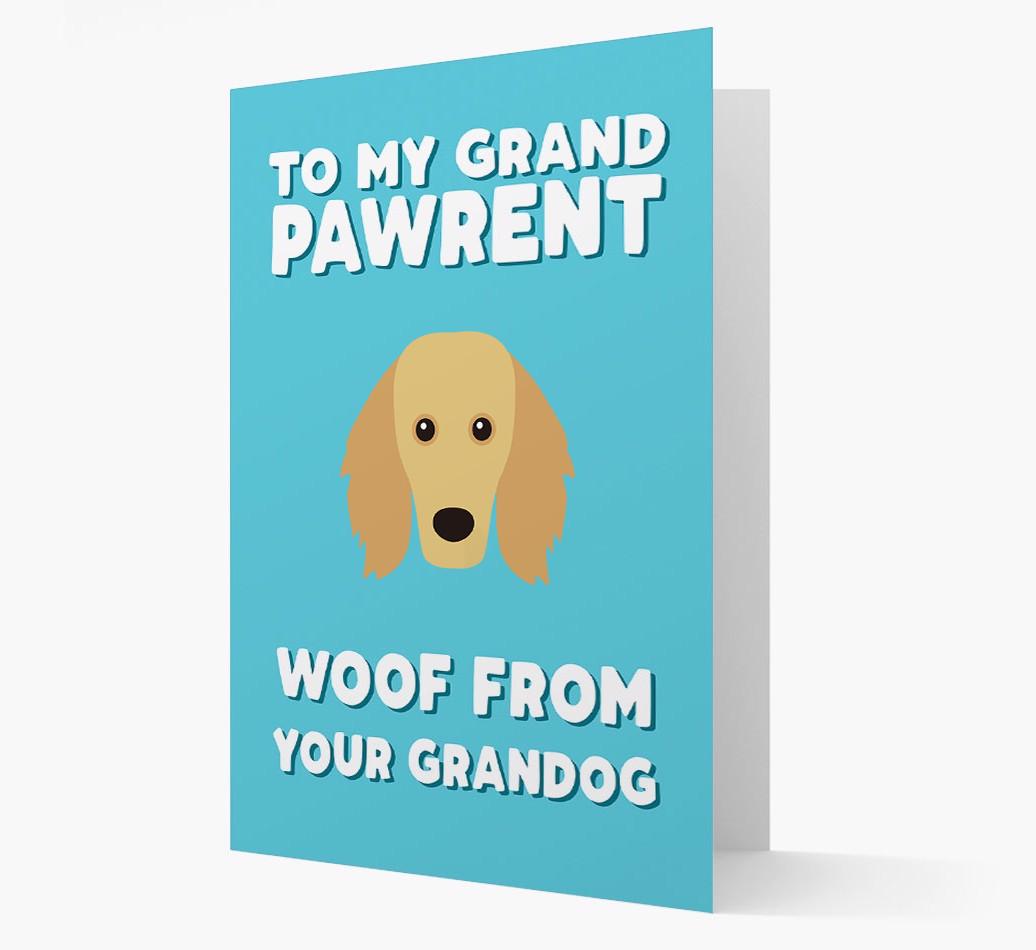 'To My Grandpawrent' - Personalized {breedFullName} Card