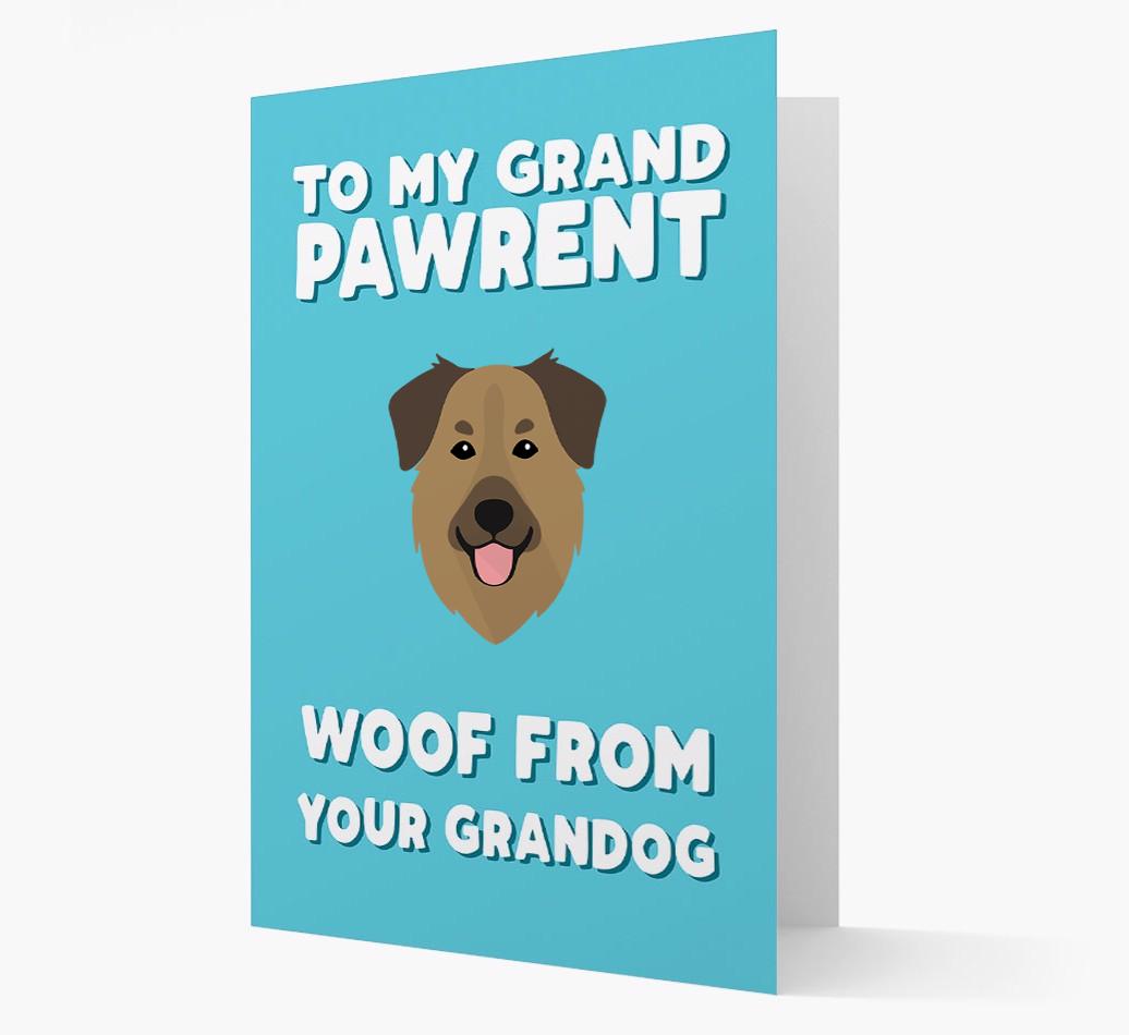 'To My Grandpawrent' - Personalized {breedFullName} Card