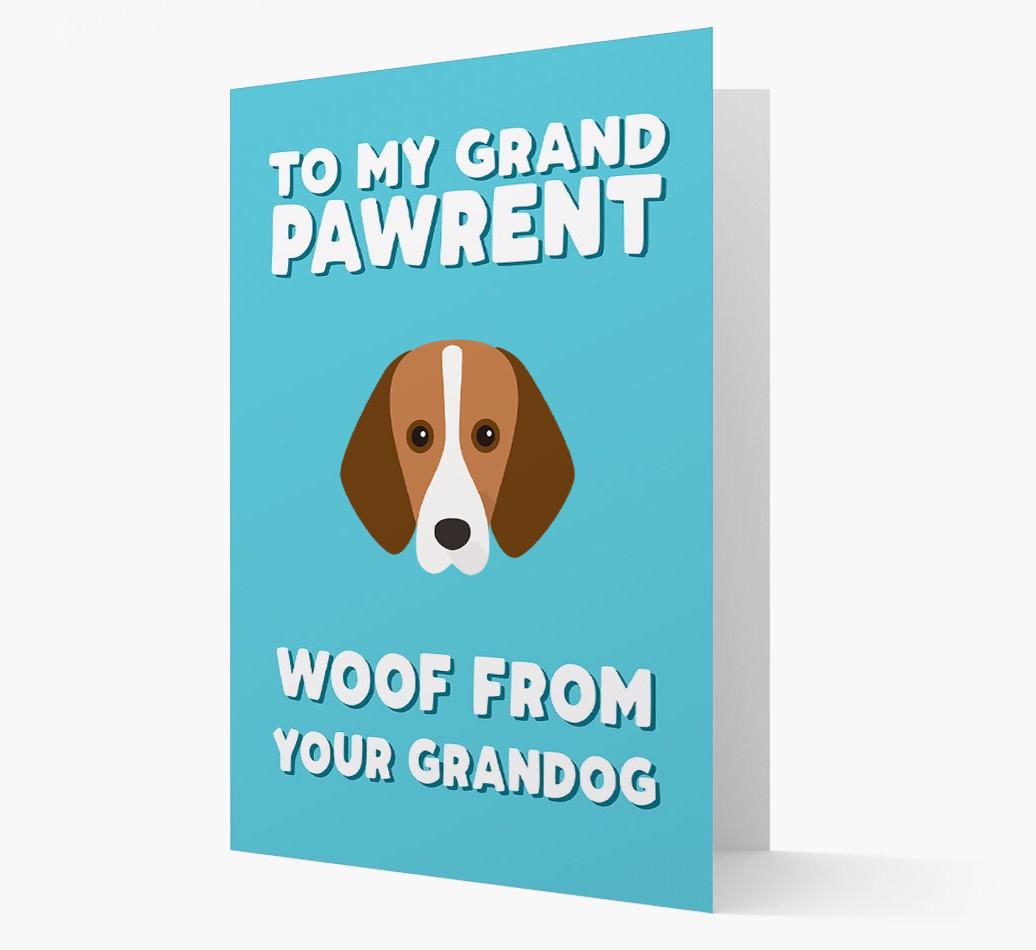'To My Grandpawrent' - Personalized {breedFullName} Card