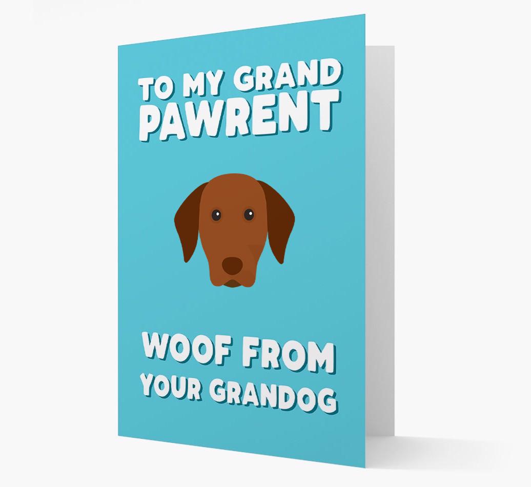 'To My Grandpawrent' - Personalised {breedFullName} Card