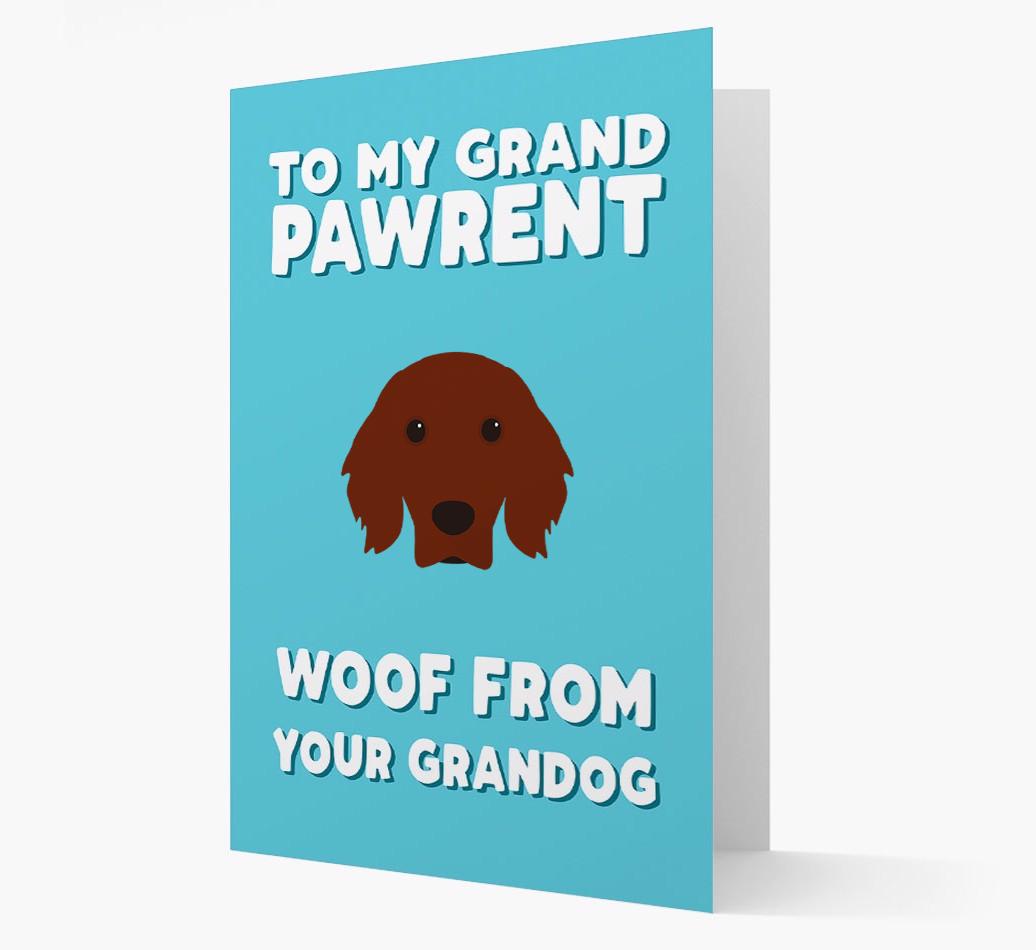 'To My Grandpawrent' - Personalized {breedFullName} Card