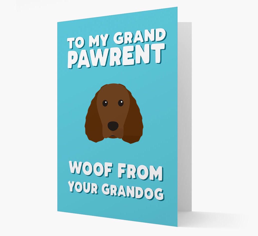 'To My Grandpawrent' - Personalized {breedFullName} Card