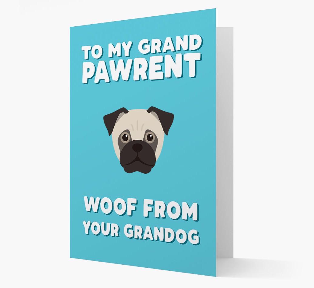 'To My Grandpawrent' - Personalized {breedFullName} Card