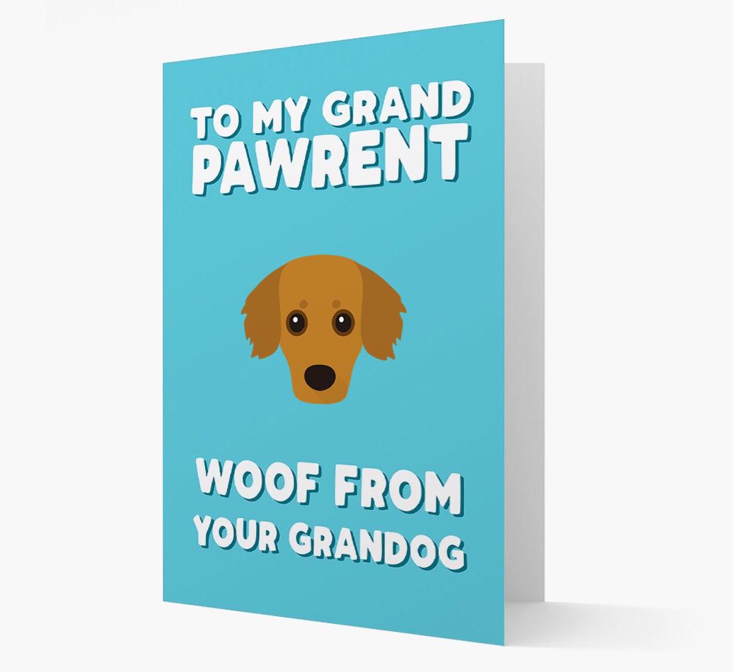 'To My Grandpawrent' - Personalized {breedFullName} Card