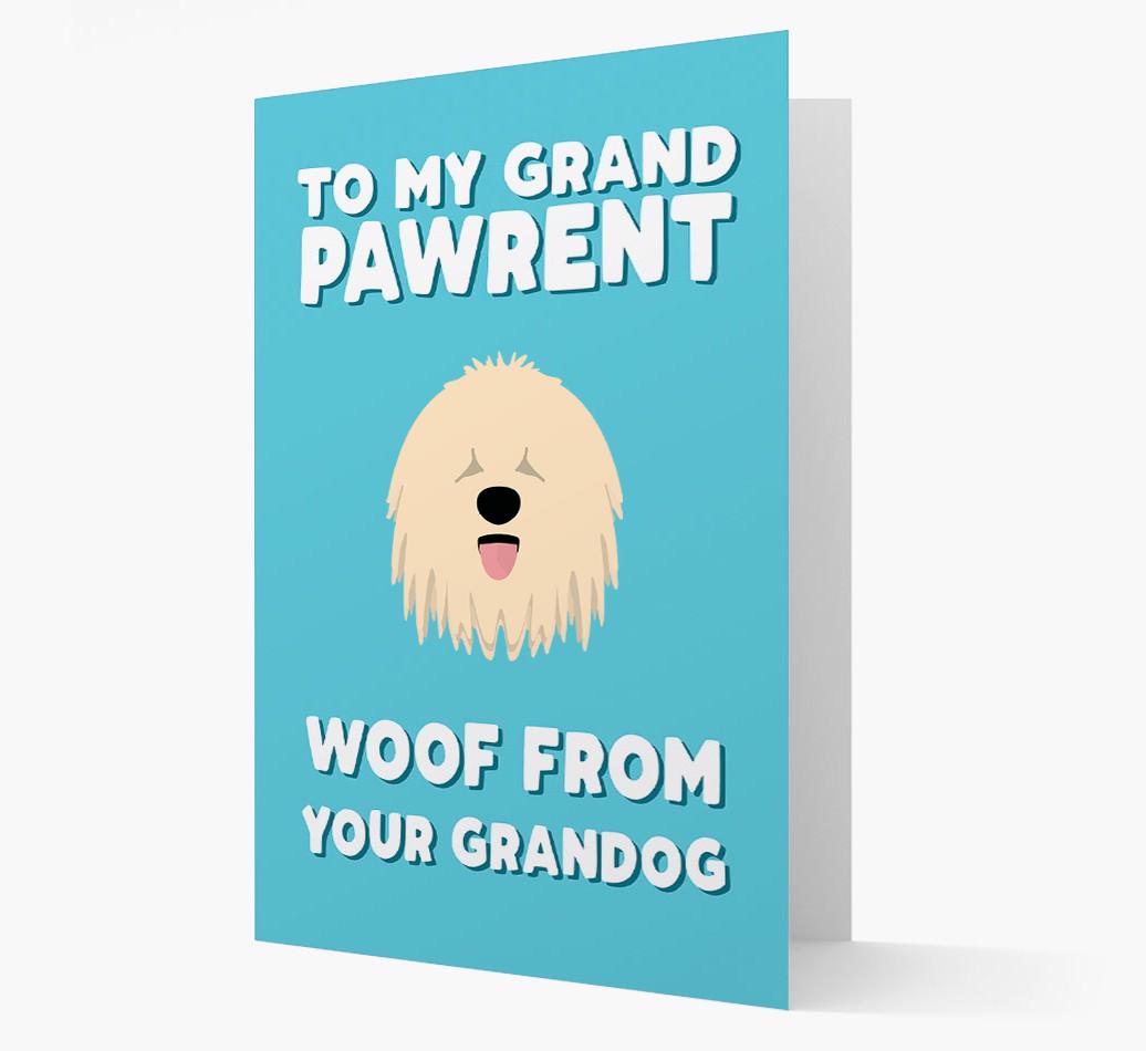 'To My Grandpawrent' - Personalized {breedFullName} Card