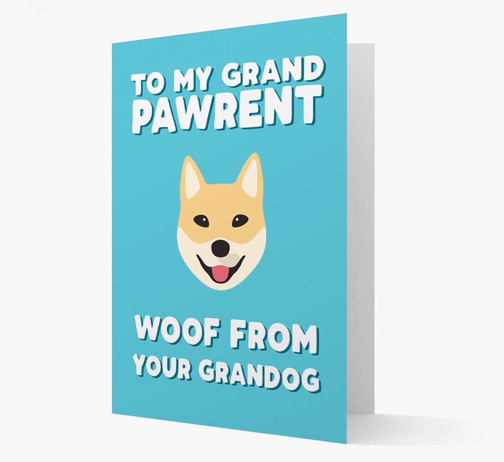 'To My Grandpawrent' - Personalized {breedFullName} Card