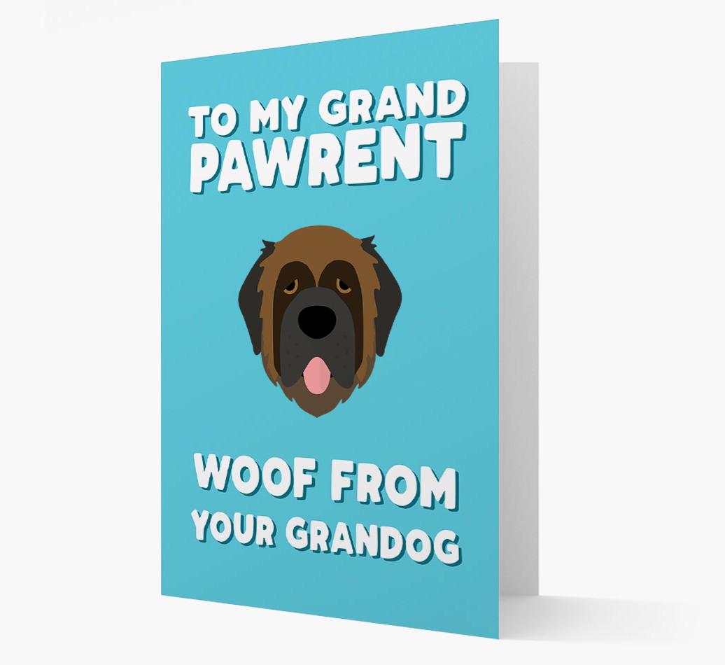 'To My Grandpawrent' - Personalized {breedFullName} Card