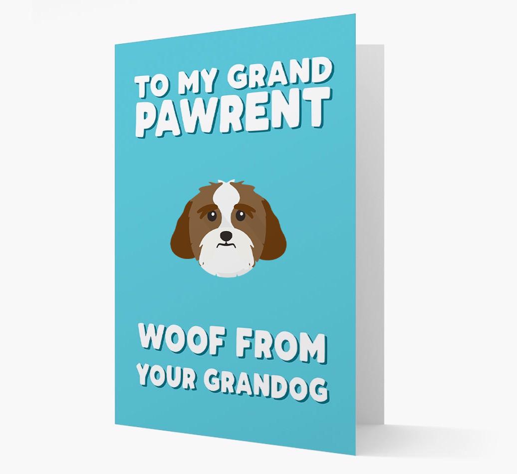 'To My Grandpawrent' - Personalized {breedFullName} Card