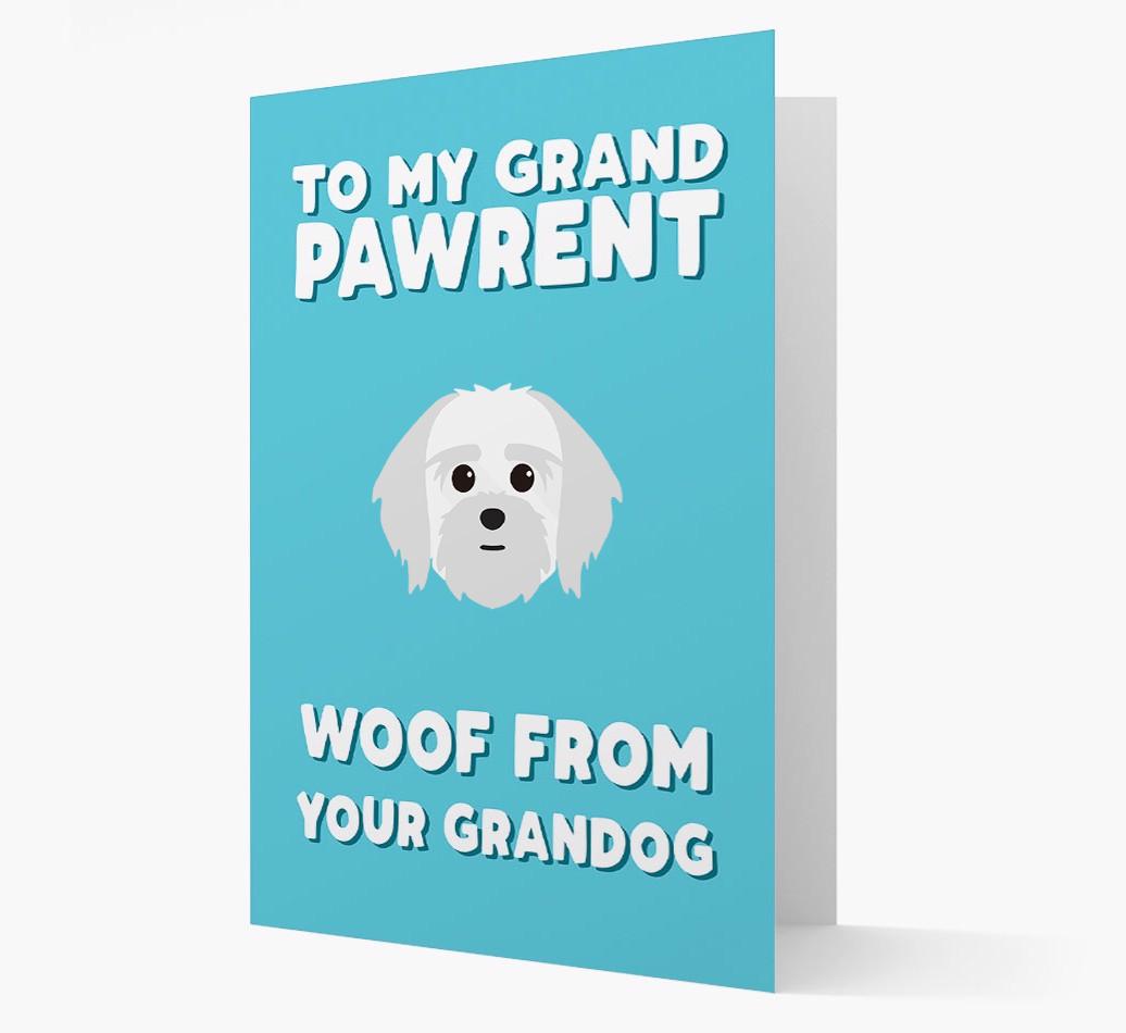 'To My Grandpawrent' - Personalized {breedFullName} Card