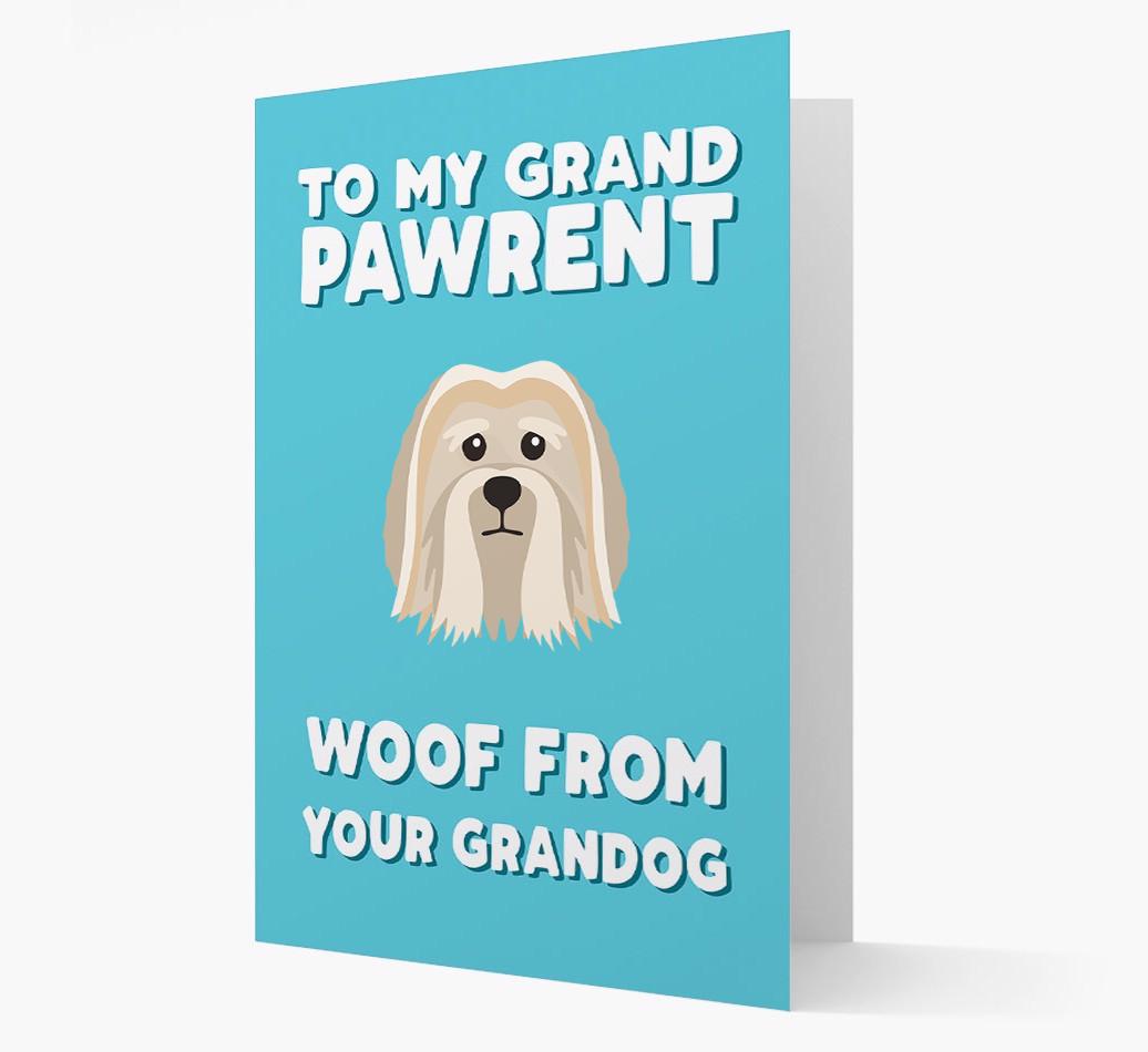 'To My Grandpawrent' - Personalized {breedFullName} Card