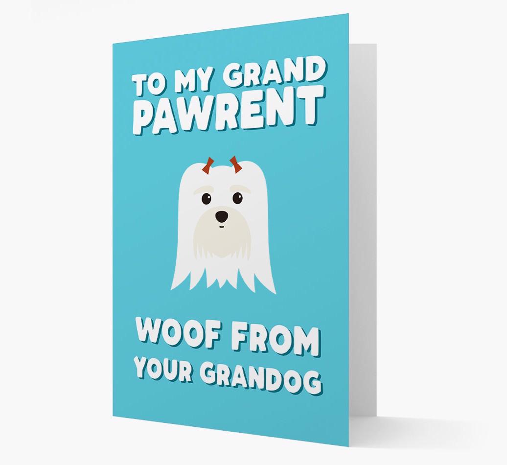'To My Grandpawrent' - Personalized {breedFullName} Card