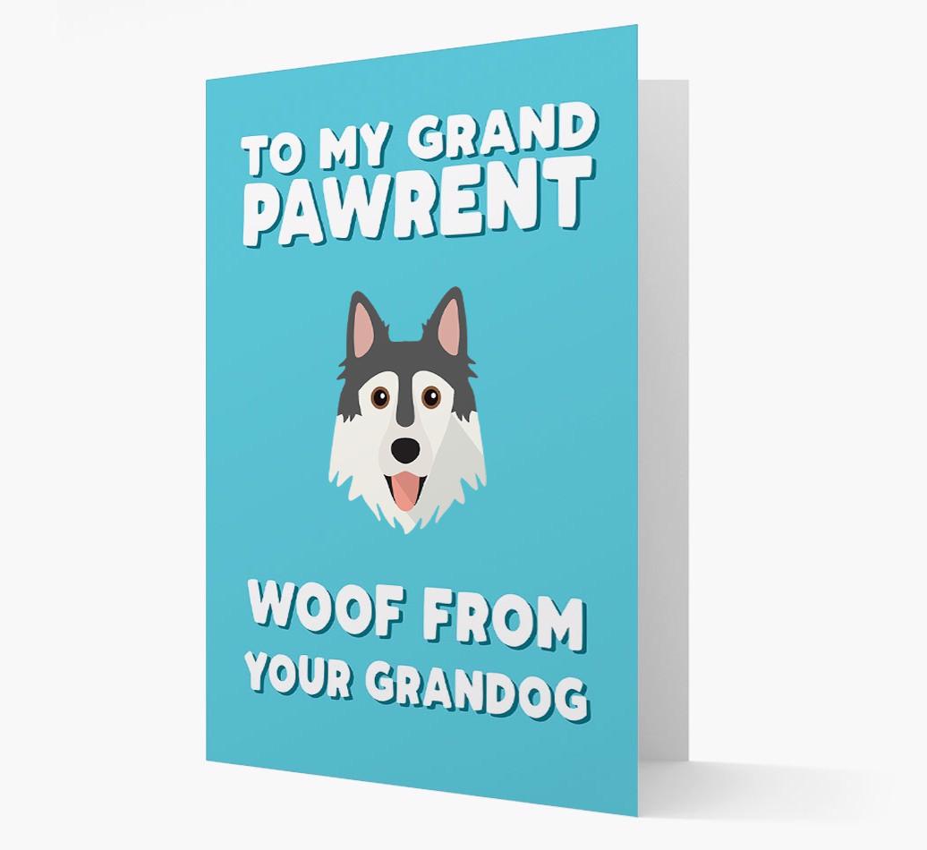 'To My Grandpawrent' - Personalized {breedFullName} Card