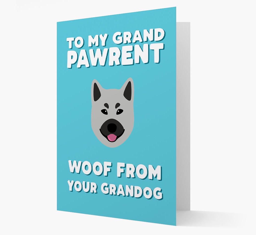 'To My Grandpawrent' - Personalized {breedFullName} Card