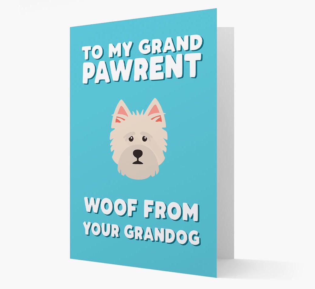 'To My Grandpawrent' - Personalized {breedFullName} Card