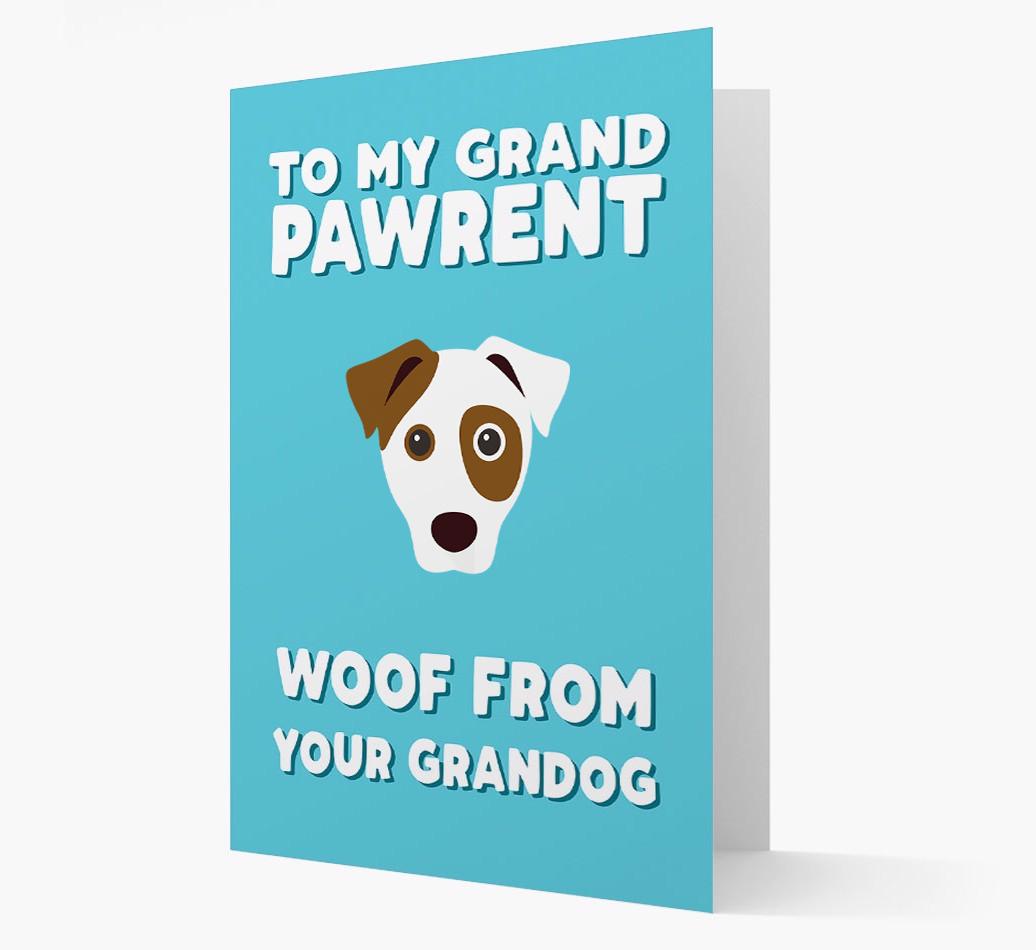 'To My Grandpawrent' - Personalized {breedFullName} Card