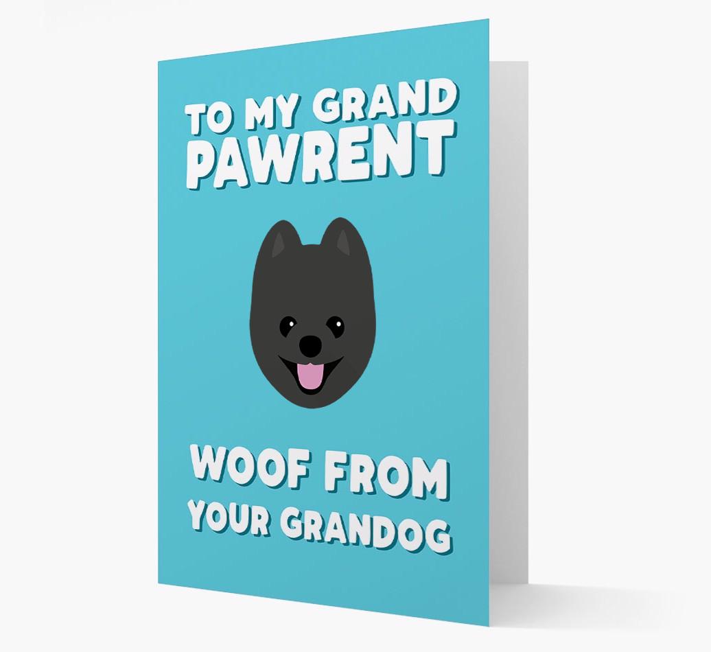 'To My Grandpawrent' - Personalized {breedFullName} Card