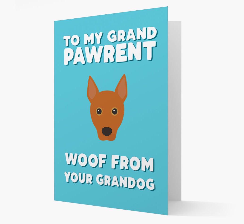 'To My Grandpawrent' - Personalized {breedFullName} Card