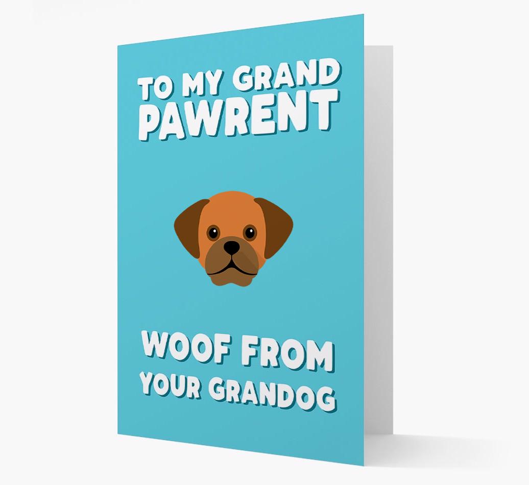 'To My Grandpawrent' - Personalized {breedFullName} Card