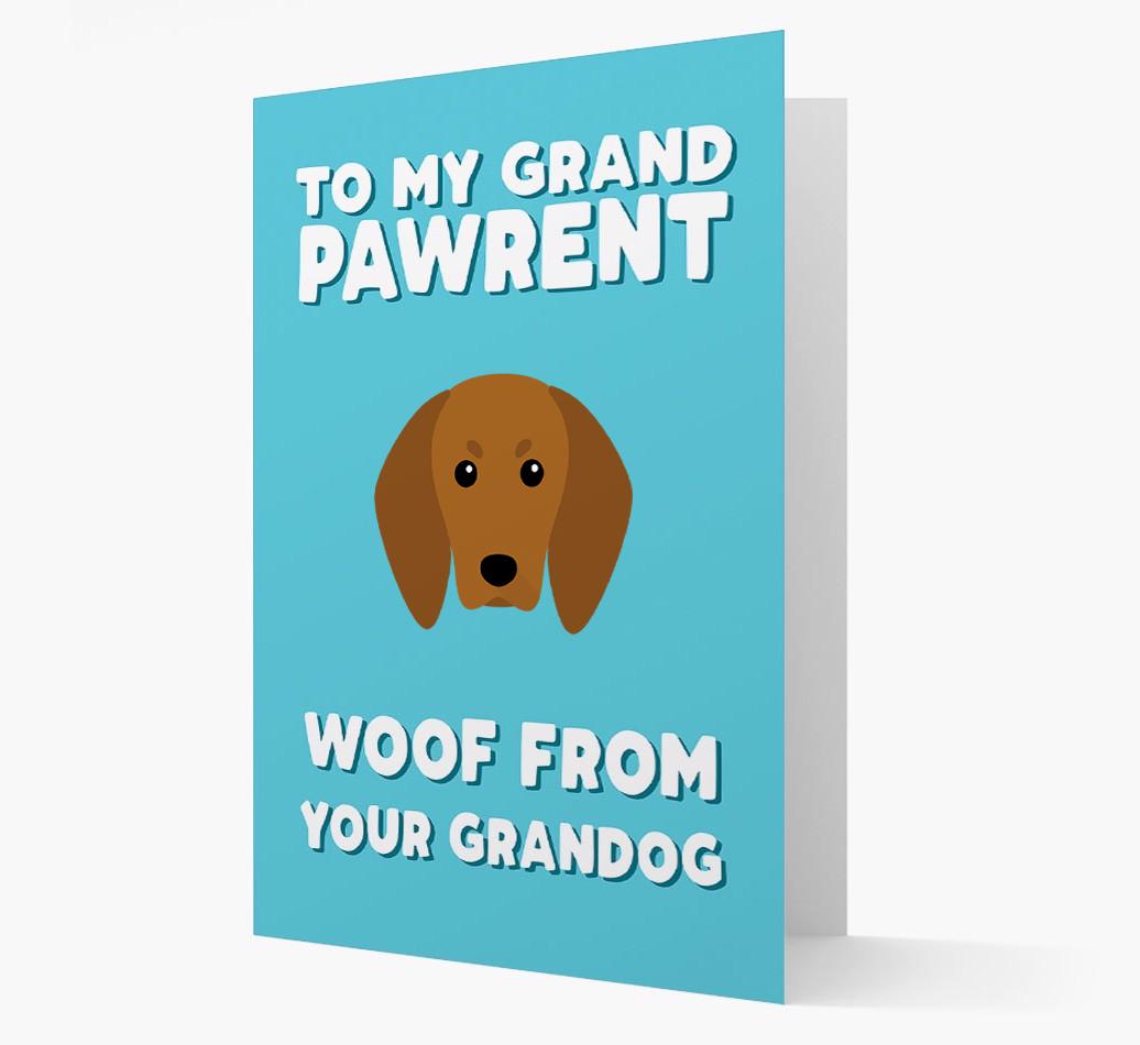 'To My Grandpawrent' - Personalized {breedFullName} Card