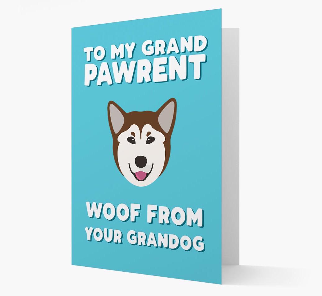 'To My Grandpawrent' - Personalized {breedFullName} Card