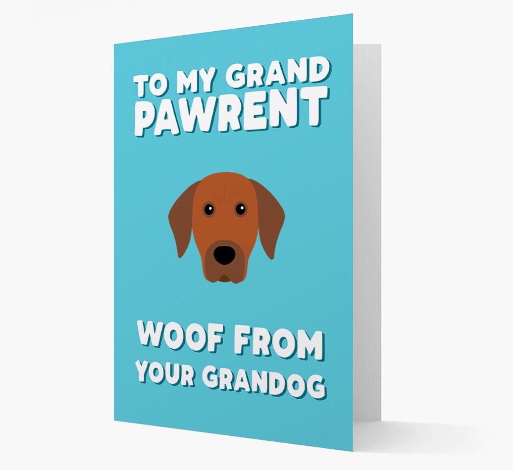 'To My Grandpawrent' - Personalized {breedFullName} Card
