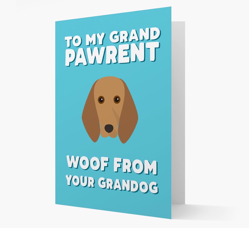 'To My Grandpawrent' - Personalized {breedFullName} Card