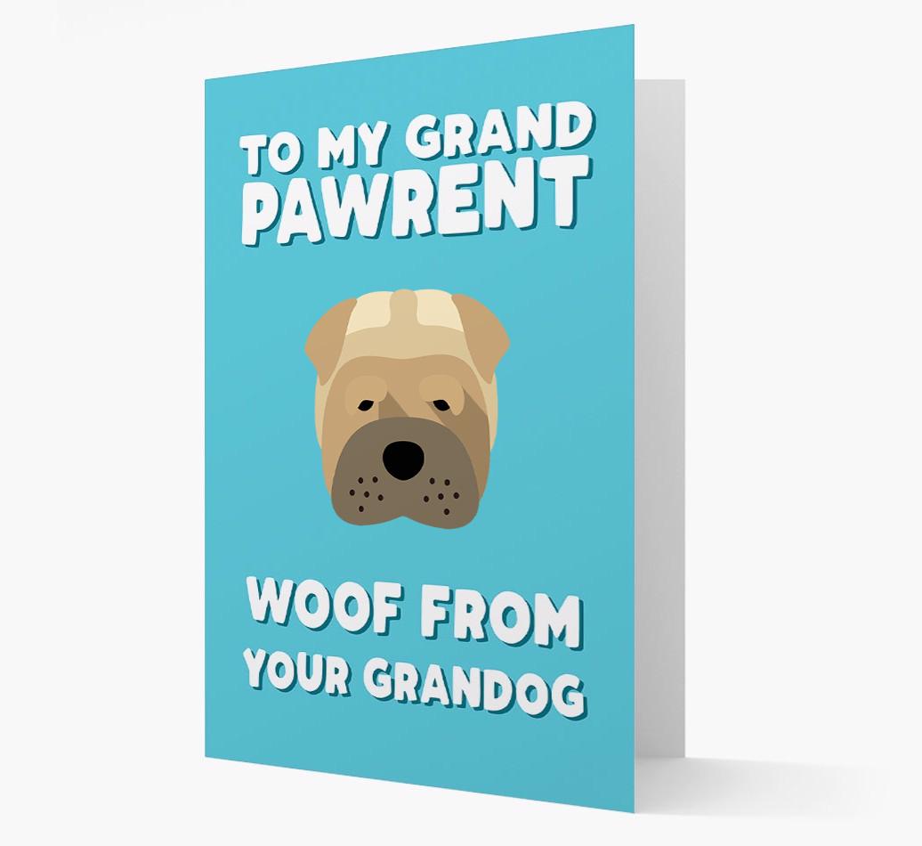 'To My Grandpawrent' - Personalized {breedFullName} Card