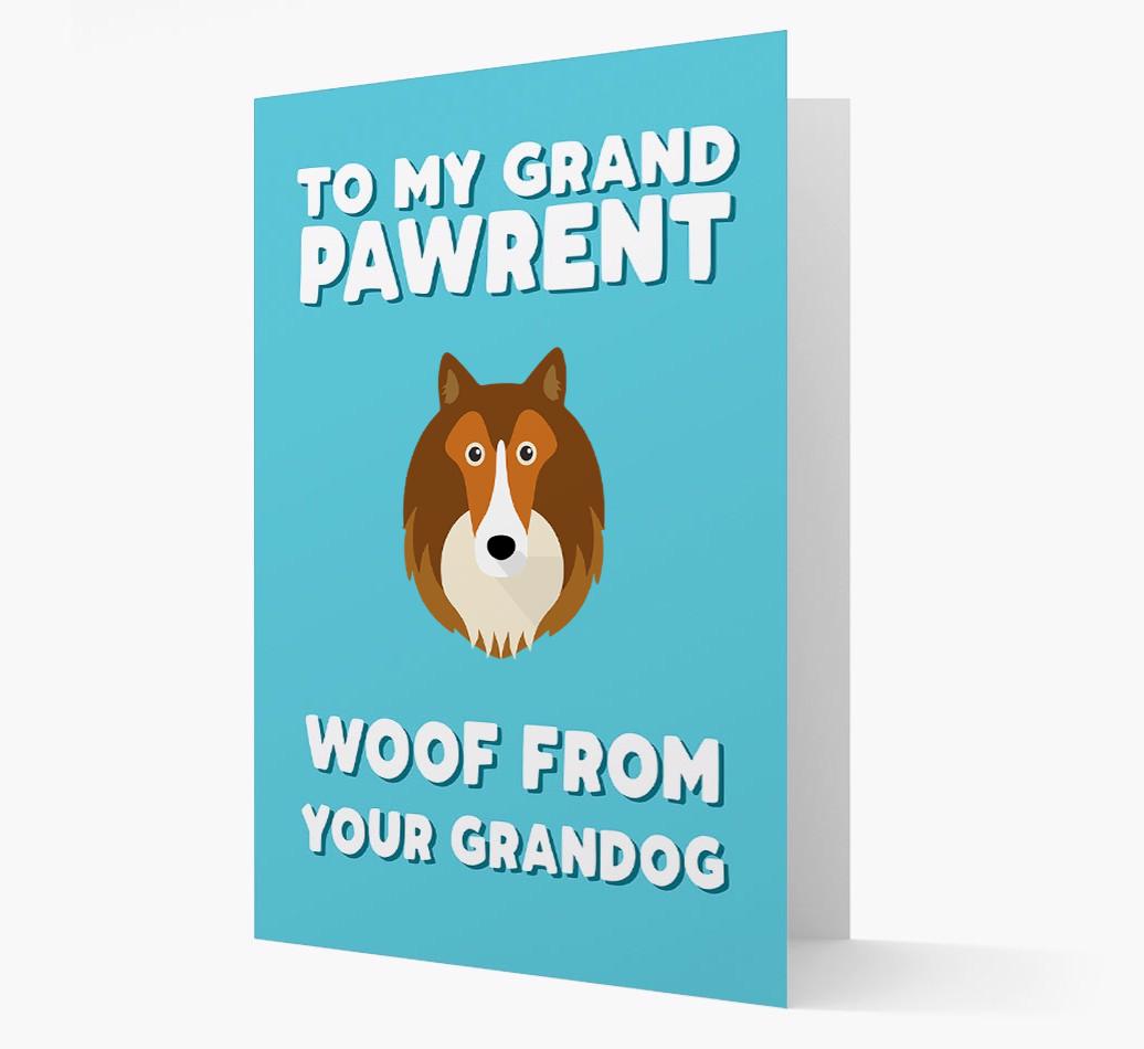 'To My Grandpawrent' - Personalized {breedFullName} Card
