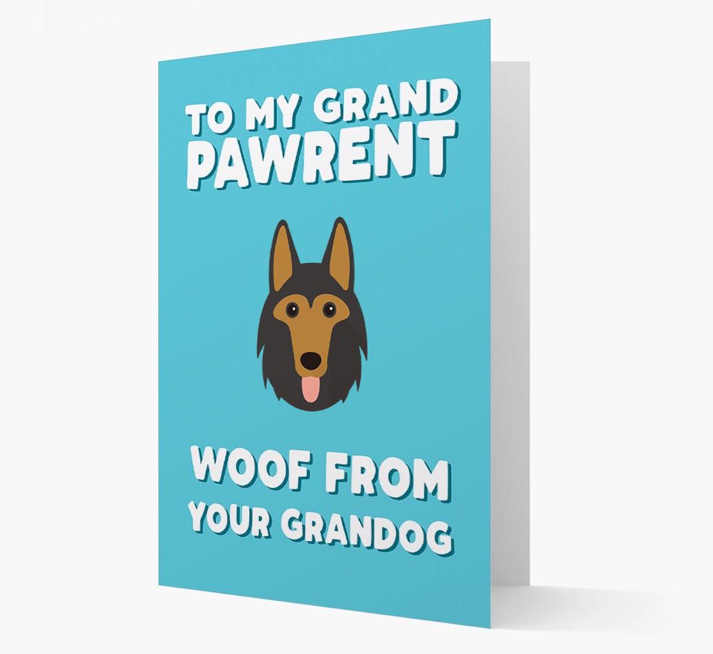 'To My Grandpawrent' - Personalized {breedFullName} Card