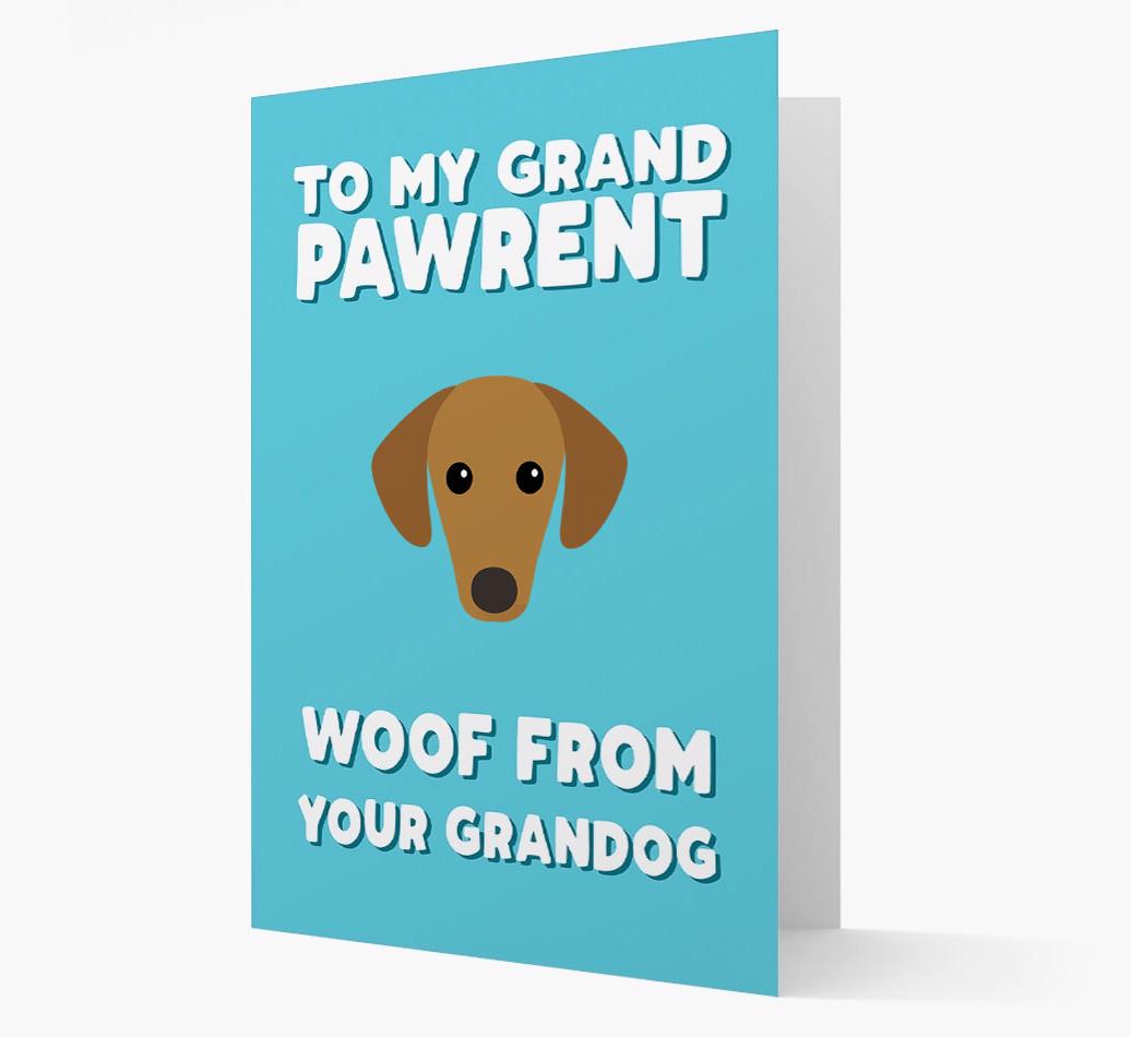'To My Grandpawrent' - Personalized {breedFullName} Card