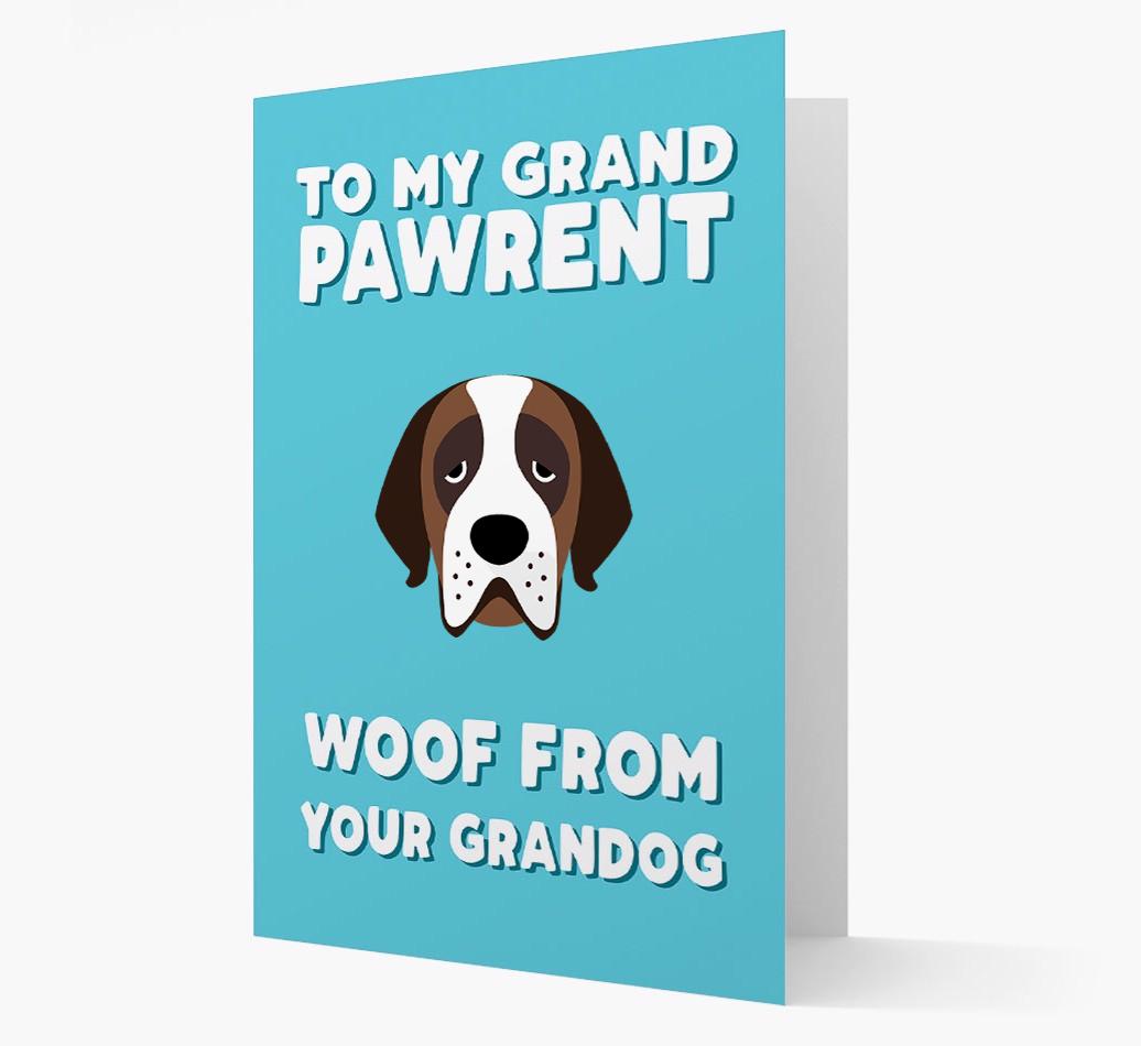'To My Grandpawrent' - Personalized {breedFullName} Card