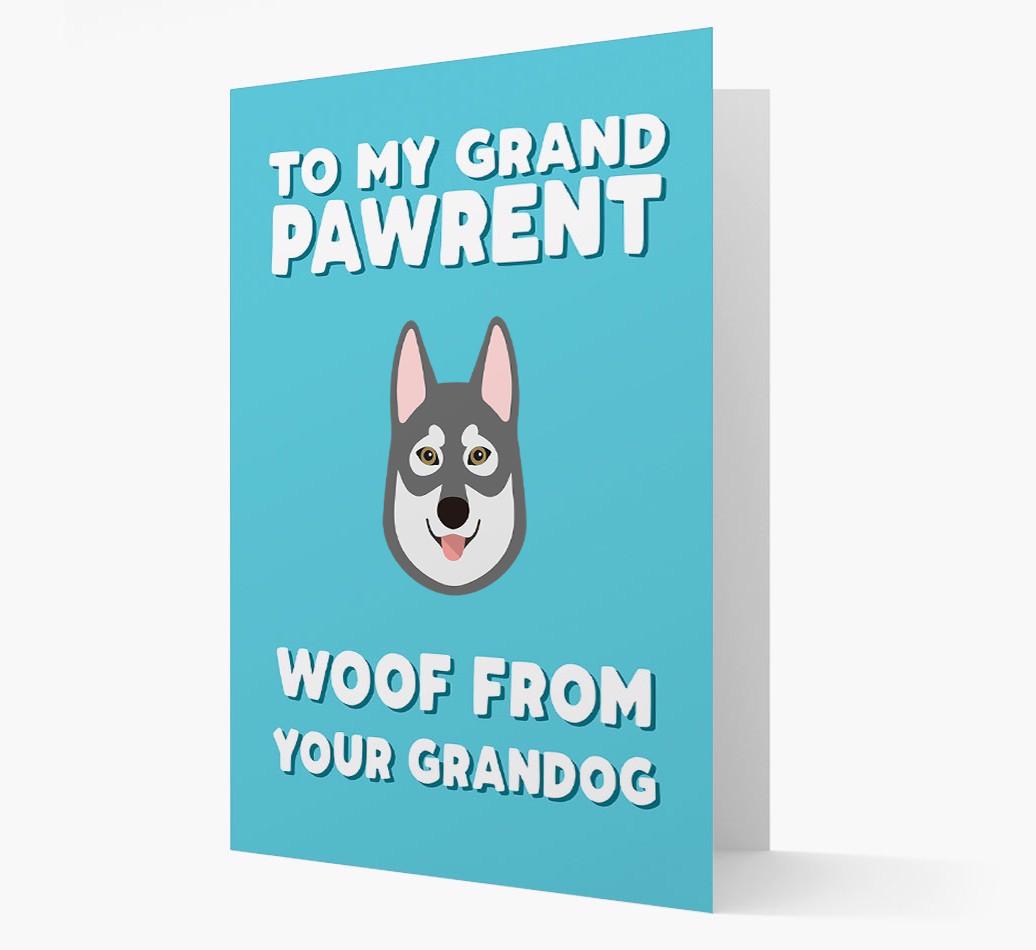 'To My Grandpawrent' - Personalized {breedFullName} Card