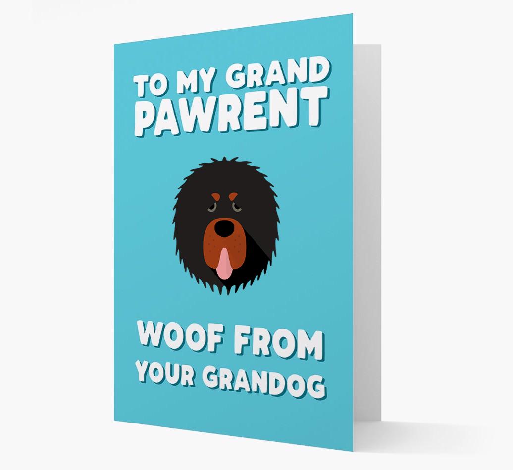 'To My Grandpawrent' - Personalized {breedFullName} Card