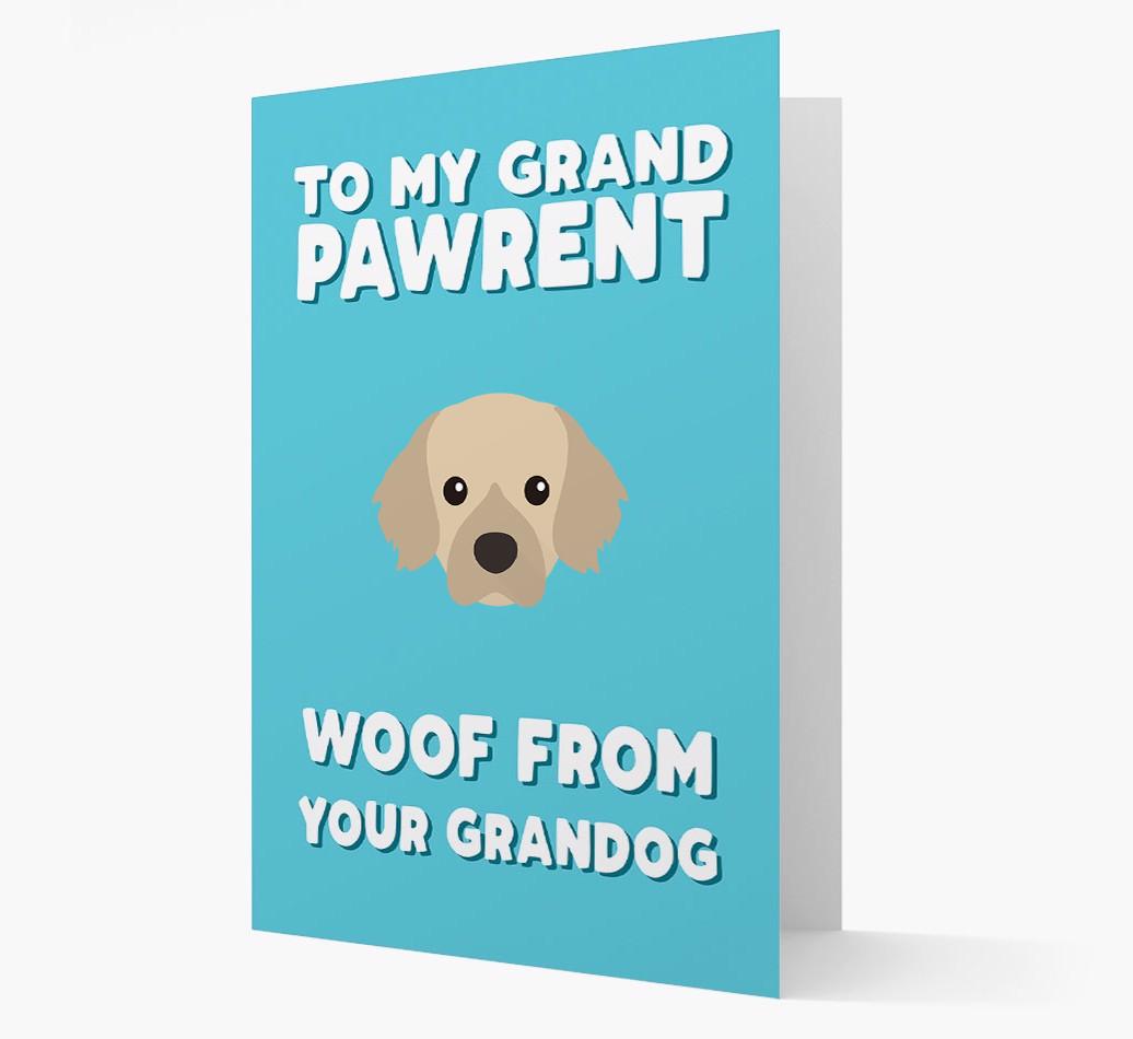 'To My Grandpawrent' - Personalized {breedFullName} Card