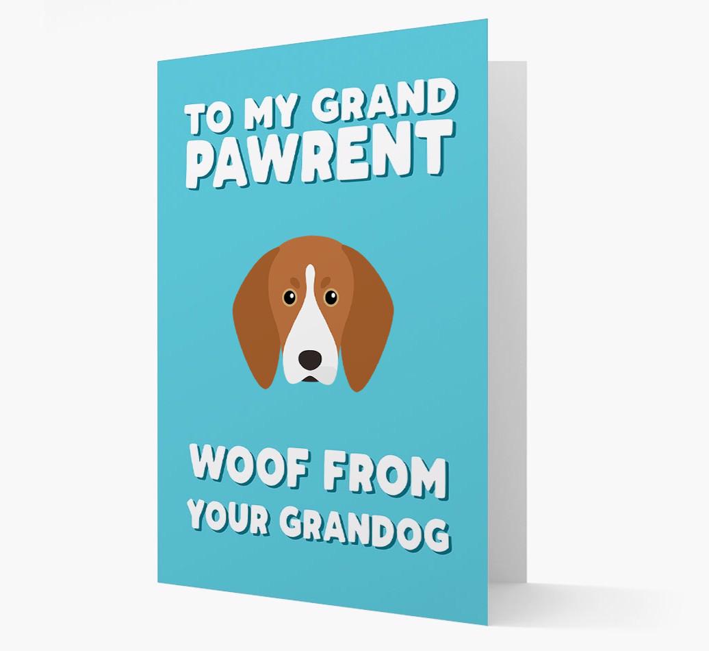 'To My Grandpawrent' - Personalized {breedFullName} Card