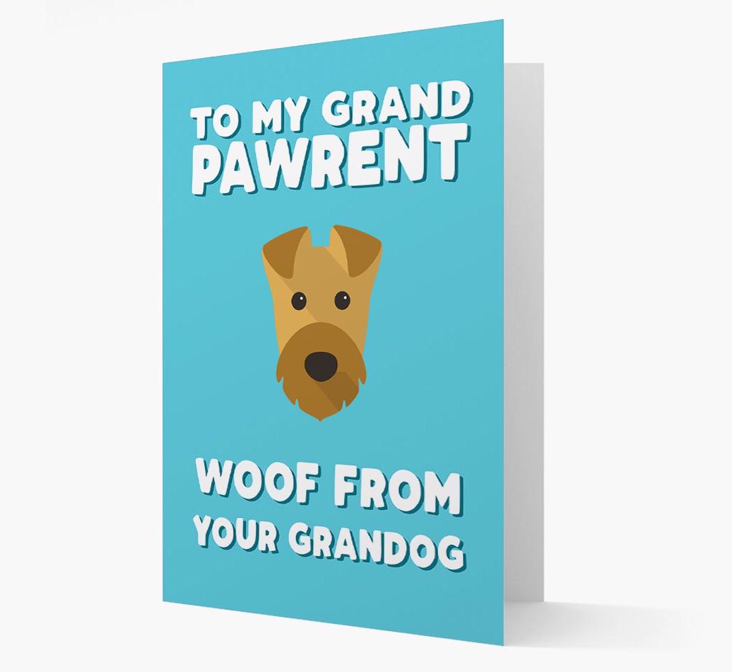 'To My Grandpawrent' - Personalized {breedFullName} Card