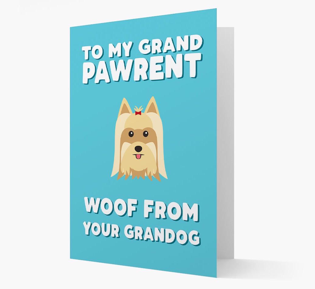 'To My Grandpawrent' - Personalised {breedFullName} Card