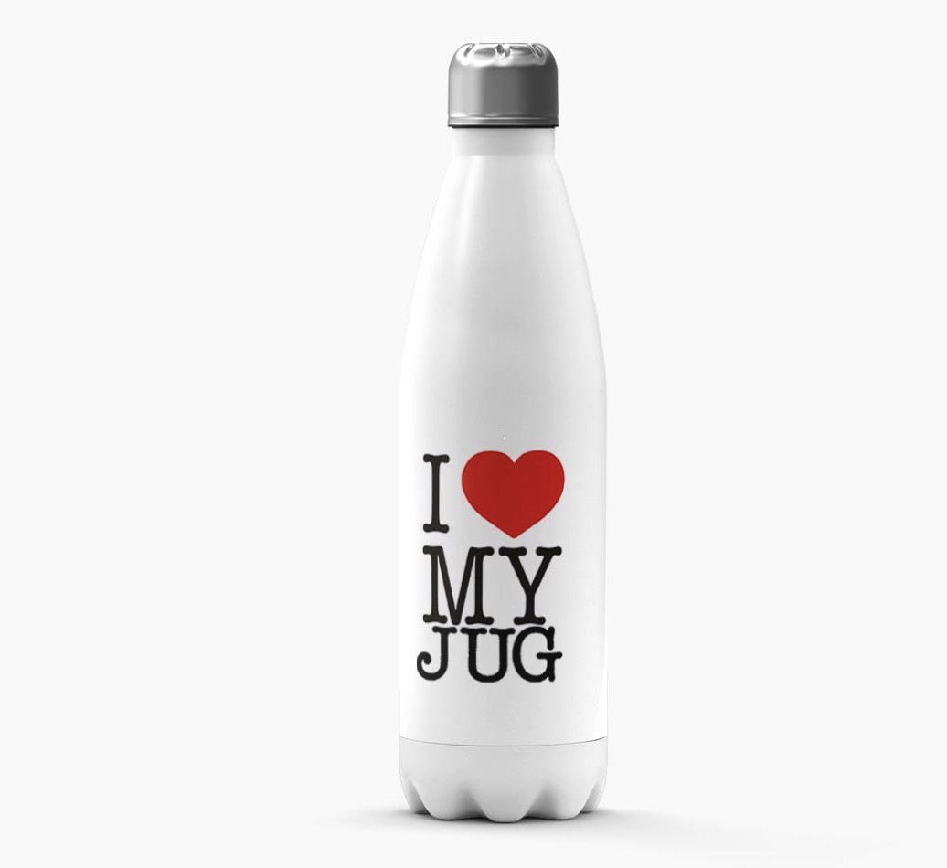 'I Love My {breedCommonName} ' Personalized Water Bottle