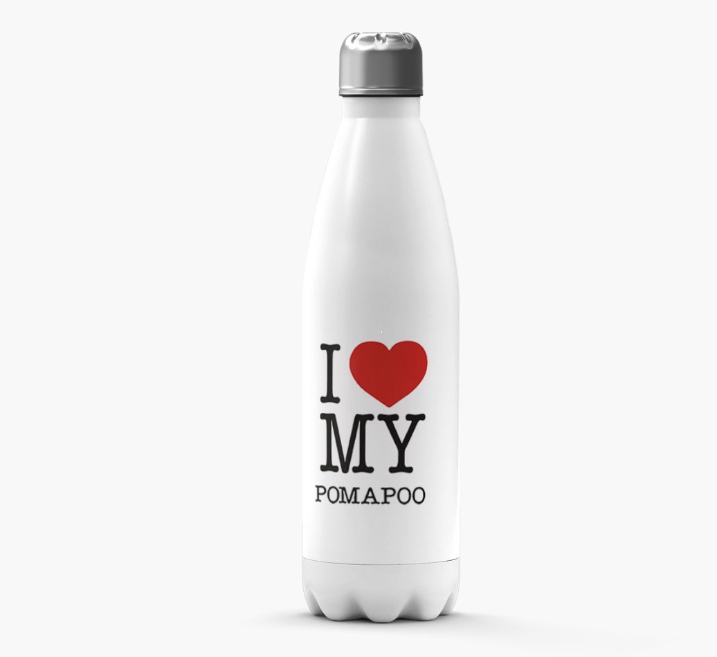 'I Love My {breedCommonName} ' Personalized Water Bottle