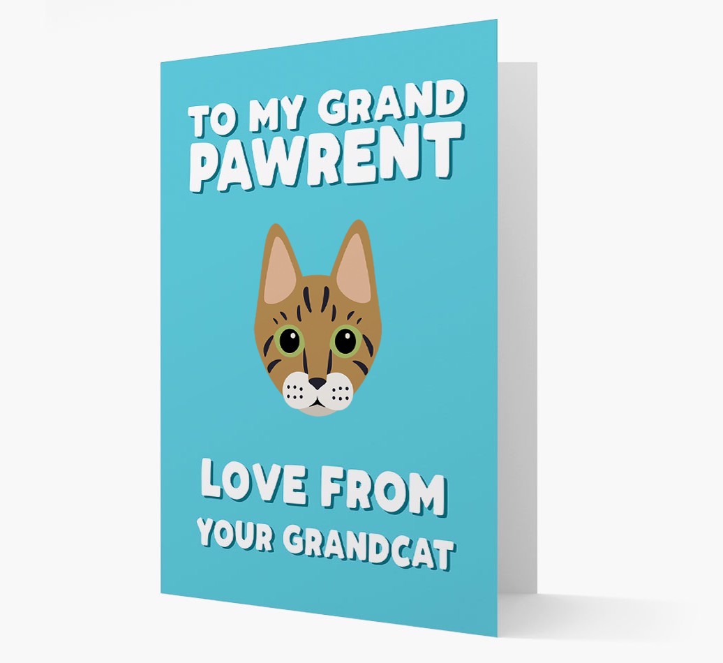 'To My Grandpawrent' - Personalised {breedCommonName} Card