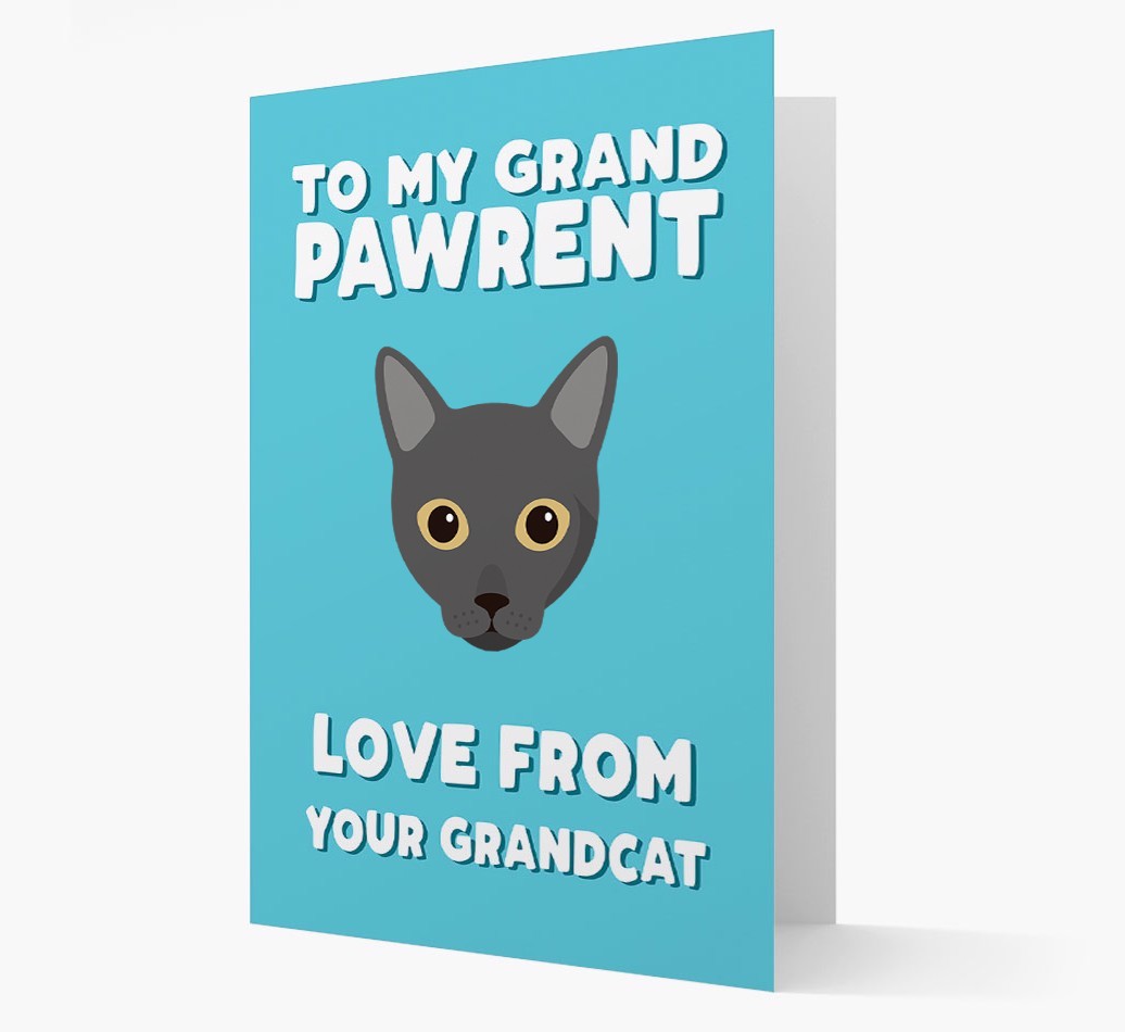 'To My Grandpawrent' - Personalised {breedCommonName} Card